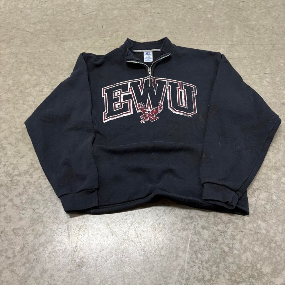 Russell-athletic Men's Black and Navy Sweatshirt